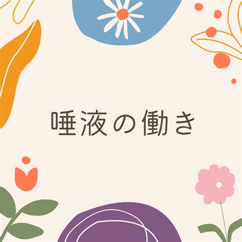 唾液の働きについて 橿原神宮前駅から徒歩4分の平井歯科診療所 橿原神宮前駅から徒歩4分の平井歯科診療所