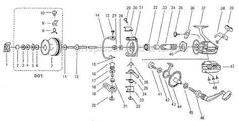 Shakespeare Reel Diagrams Parts Lists Shakespeare Reel Exc