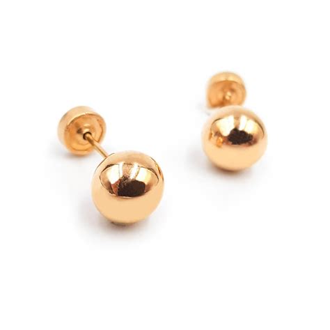 Aretes De Bolitas Oro K Joyaspino