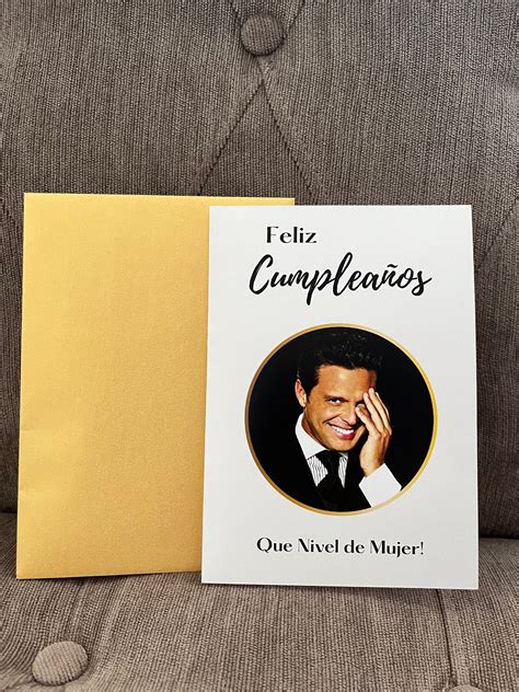 Luis Miguel Feliz Cumpleaños Birthday Card Etsy