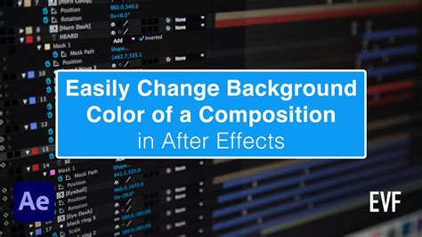 Change Background Color In After Effects Tutorial YouTube