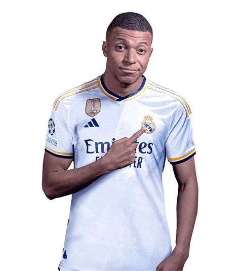 Kylian Mbappe Png Real Madrid Football Render Image