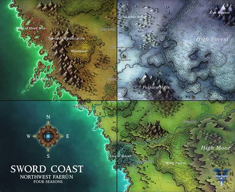 Sword Coast Map : dndmaps