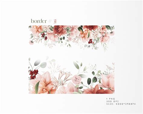 Floral Border, Flower Frame, Wedding Invite Card, Garden Flowers ...