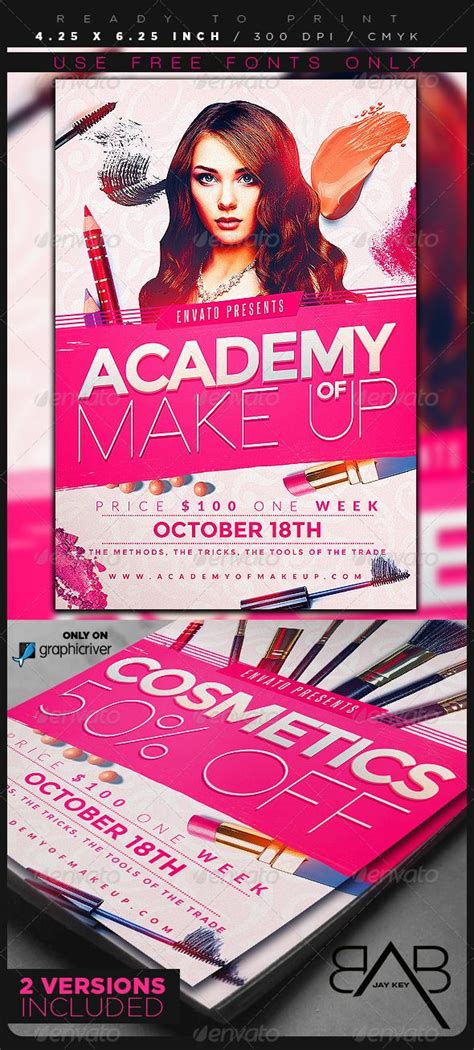 Makeup Course Flyer Template Psd Buy And Download