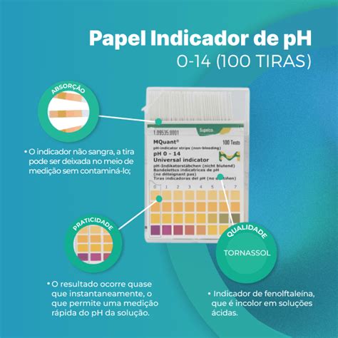 Papel Indicador De PH Escala De 0 14 Pacote C 500 Tiras Merck