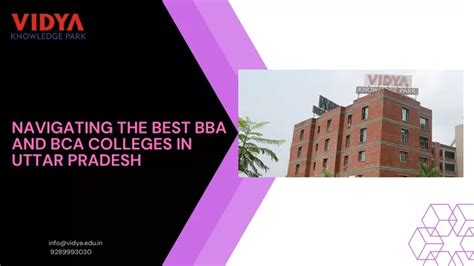 PPT Navigating The Best BBA And BCA Colleges In Uttar Pradesh