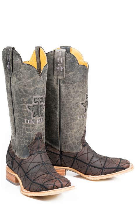 Tin Haul Mens Derrick Pumpin Sole Cowboy Boots