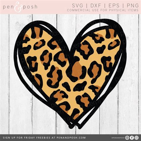 Sublimate Sublimation Scribble Love Cheetah Cricut Doodle Hand Drawn