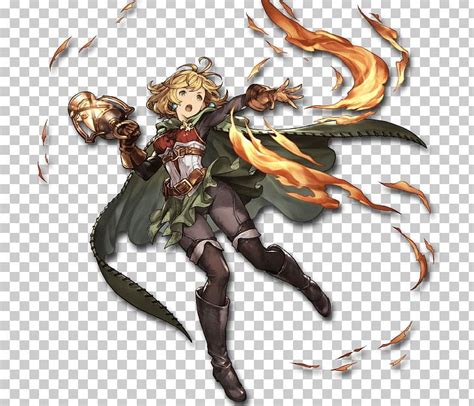 Granblue Fantasy Rage Of Bahamut Jumping Go Character Png Clipart