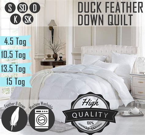 Goose Duck Feather And Down Duvet Quilt 13 5 Tog Luxury Hotel Quality Ebay