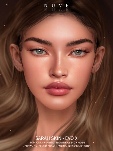 Second Life Marketplace Nuve Sarah Skin Peach Lelutka Evo X