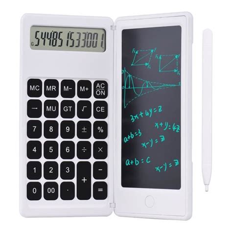 Calculatrice pliable et tablette d écriture LCD 6 pouces bloc notes