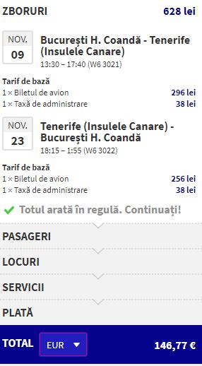 Zboruri Bucuresti Tenerife Intre Si Dus Intors Promotrips