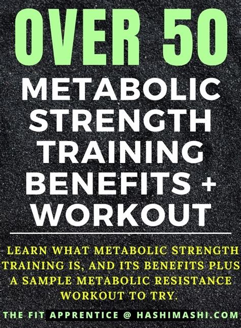 Metabolic Strength Training Over 50 Benefits Exercises Workout In