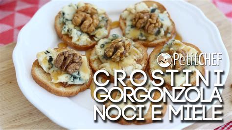 Crostini Con Gorgonzola Miele E Noci Ricette Per Aperitivi