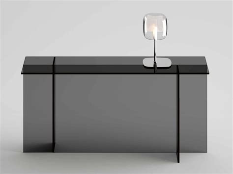 Sestante Rectangular Glass Console Table By Tonelli Design Design