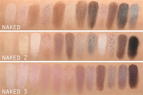 Urban Decay Naked отзывы на палетку свотчи теней макияжи сравнение и