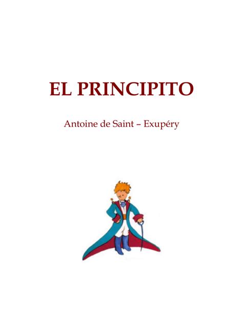 Antoine De Saint Exupery El Principito