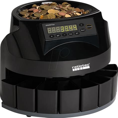 Ratiotec Cs50 Coin Counter Coin Sorter At Reichelt Elektronik