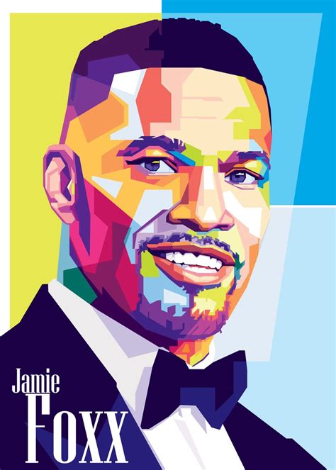 Jamie Foxx In Pop Art Poster Picture Metal Print Paint By Erik