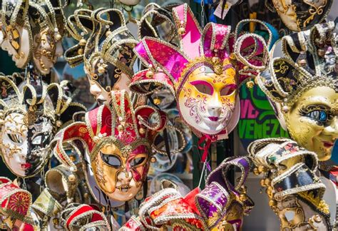 M Scaras Venecianas Del Carnaval Venecia Italia Foto De Archivo