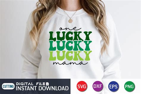 Retro One Lucky Mama Graphic By FunnySVGCrafts Creative Fabrica