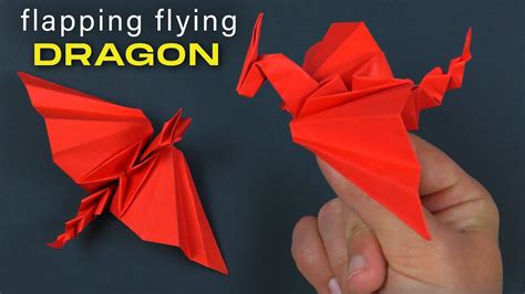 How To Make Paper Flapping Dragon Origami Dragon Flap To Fly Paper Dragon Origami From A4 Diy