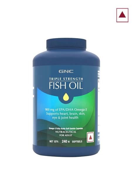 Buy GNC Triple Strength Fish Oil Mini Omega 3 Capsules 240 Softgels