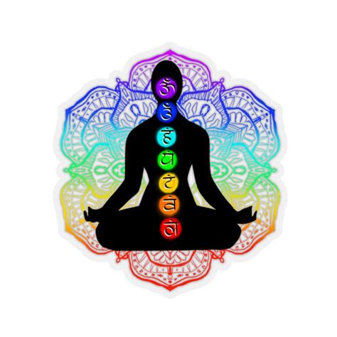 Mandala Art Chakras Om Stickers Mandala Lotus Flower Mandala Stickers