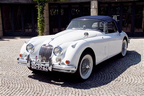 Jaguar Xk150 Drophead Coupé 1958 White Vintage Cars Boutique