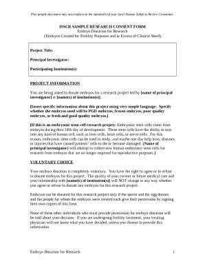 Esscb Model Research Ined Consent Doc Template Pdffiller