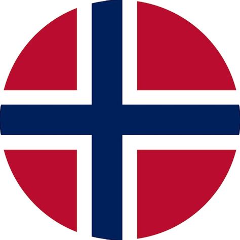 La Bandera Nacional Del Mundo Noruega Vector Premium