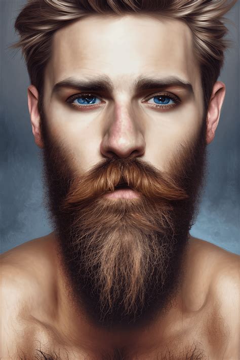 8k Hyper Detailed Bearded Gay Man Oil Painting Creative Fabrica
