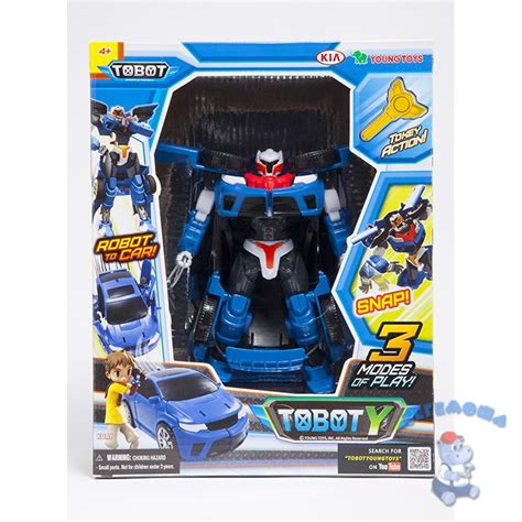 Трансформер Tobot Y с ключом токеном Young Toys Бегемоша