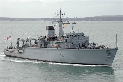 Hms Dulverton M35 Royal Navy Hunt Class Mine Countermeasures Vessel Ph Hampshire Prints