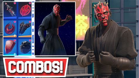 New Best Darth Maul Skin Combos Star Wars Fortnite Youtube