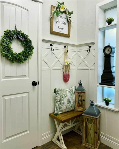 Board And Batten Paneling For A Farmhouse Style Entryway Soul And Lane