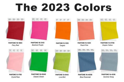 Showing Off the Pantone Palette 2023 | Design Inspiration