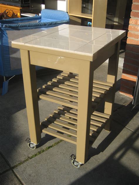 UHURU FURNITURE & COLLECTIBLES: SOLD - Kitchen Work Station - $40