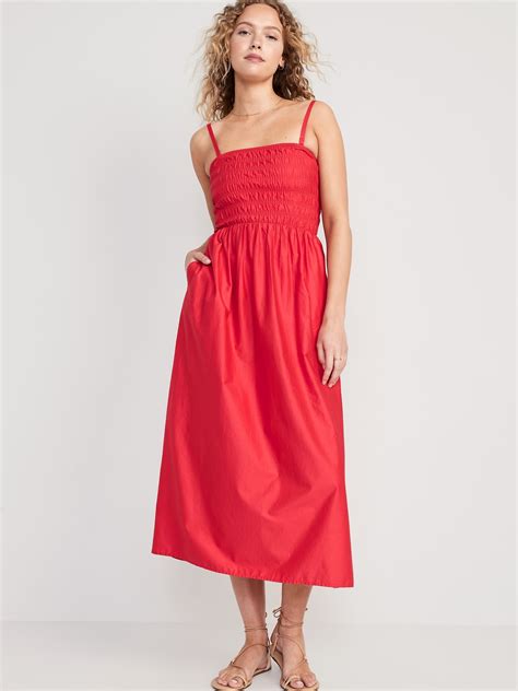 Fit Flare Smocked Maxi Cami Dress Old Navy