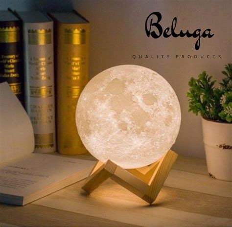 Beluga Quality Products LED Maan lamp ø15CM Magische 3D print LED