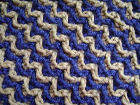 Interlocking Crochet™ Zigzag Design Interlocking Crochet Crochet Stitches Patterns Crochet