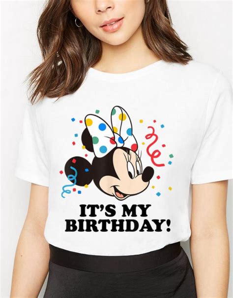 Hot Disney Minnie Mouse Its My Birthday Shirt Hoodie Sweater