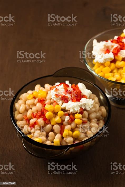 Esquites With Corn And White Kidney Beans Cheese And Chili Mexican ...