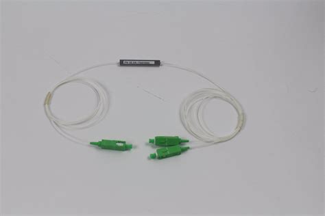 1X2 PLC Splitter 900um Steel Tube Sc APC Upc Connectors Fiber Optic PLC