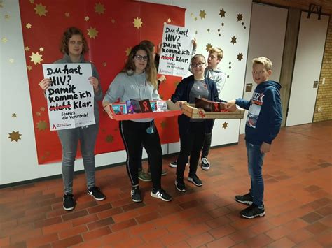 Aktion Zum Welt Aids Tag Elsa Br Ndstr M Realschule Rheine