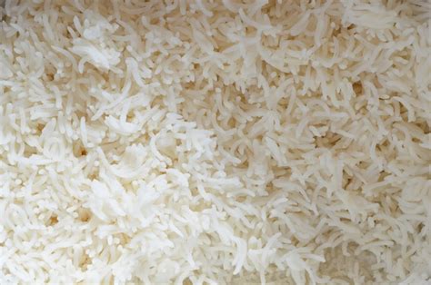 Cerrar Vista De Arroz Cocido Listo Para Comer Foto Premium