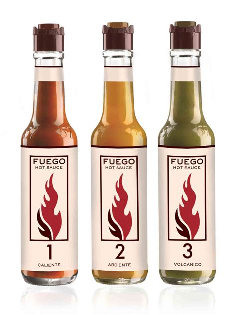 Fuego Hot Sauce Package By Janice Soledispa Sva Design