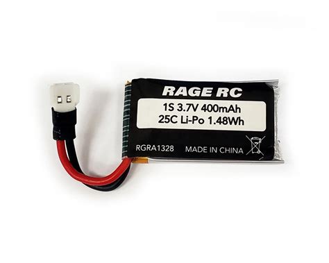 RAGE Micro Warbirds 25C LiPo 3 7V 400mAh RGRA1328 AMain Hobbies